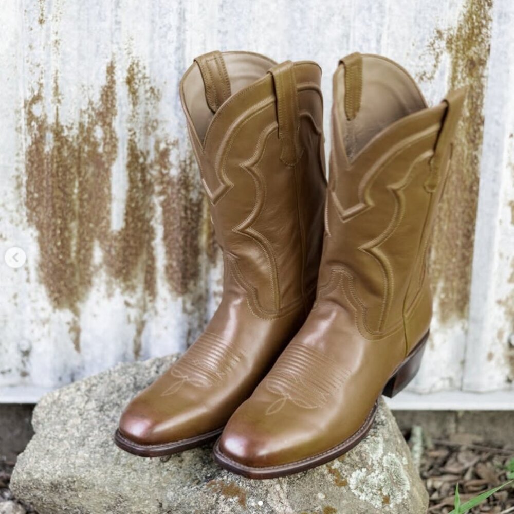 Cuero The Cavalier Calf Sahara Yellow Boots — Size 14 EE — Brand New with Tags